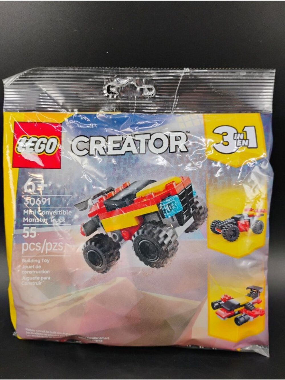 Lego Creator 30691 Mini Convertible Monster Truck 55 Pcs Toy Set